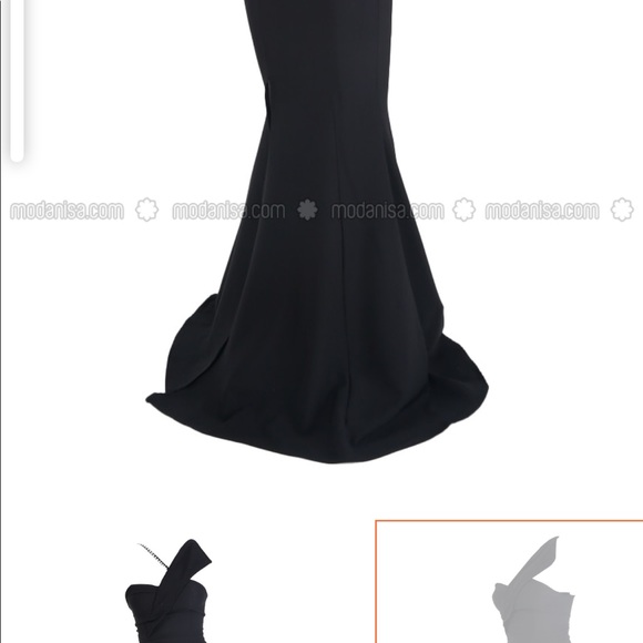 Black mermaid dress - Picture 3 of 7